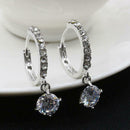 1 pair of stainless steel hoop earrings ladies unisex hoop earrings