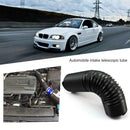 Universal 63mm 2.5in Black Flexible Telescopic Air Cleaner Intake Hose