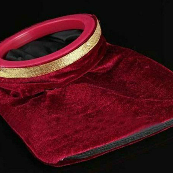 Wine Red Magic Change Bag Magicians Stage Props With Handle Appear/Disappear