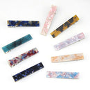 9Pcs Acetate-Hair-Clips Hair Accessories Leopard Print Marble Pattern Hair
