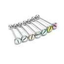 7Pcs Stainless Steel Punk Eye Tongue Barbell Rings Stud Body Piercing Jewel&+
