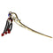 Wedding Retro Hair Clasp Hairpin Chinese Tassel Beads Slide Metal Hair Stick