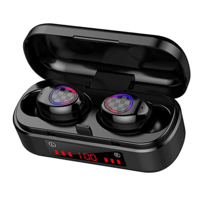 Bass Stereo Wireless Headphones Earbuds Bluetooth 5.0 &Charging Case for Running