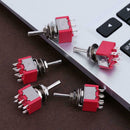 5pcs Mini 3 Positions 6Pin Toggle Switch MTS-223 Dual Reset Power Switch