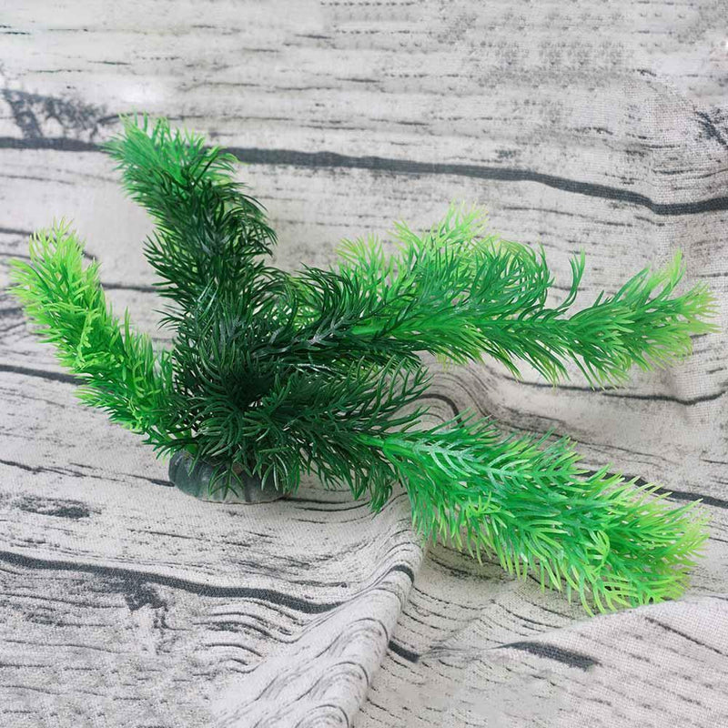 Aquarium Artificial Grass Plant Fish Tank Ornament Decoration Plastic Green Kit