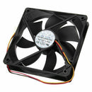3 Pin 120x120x25mm CPU Fan Cooler Radiator Fan Computer PC 12V Black