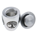 4 Pieces Stainless Steel Cremation Urn Memorial Jar Tree Of Life Love You