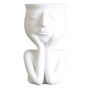 Humanoid Resion Sculpture Flower Pot Indoor Planter Bonsai Pot Desktop Ornaments