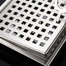 Tile Insert Square Floor Waste Grates Shower Drain 304 Stainless Steel Anti Y5X7