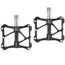 Road Mountain Bike Platform Pedals Flat Sealed Bearing 9/16 Inch Black