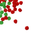 200x Christmas Fluffy Felt Balls Pom Pom Crafting DIY Christmas Decoration
