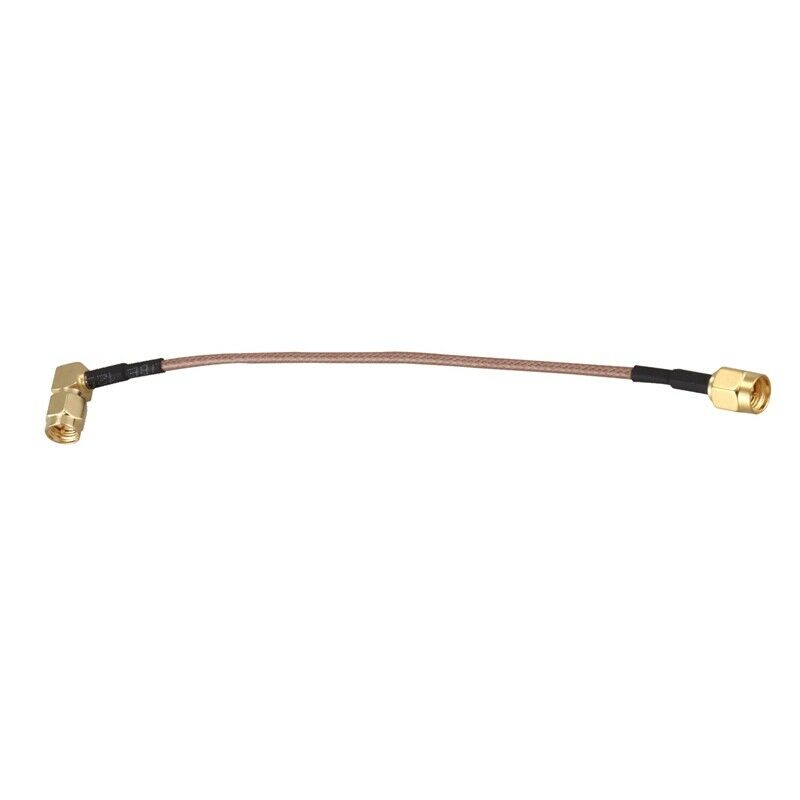 5X(6" SMA Male to SMA Right Angle Male Plug Jumper Pigtail Cable RG316 S9V3)
