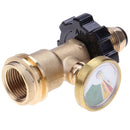 Universal Brass POL LP Tank To QCC1 Type1 Hose Adapter Propane Gas Gauge Meter
