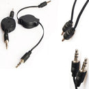 Retractable Double End 3.5mm Jack Male Audio Aux Cable Lead for Car MP3 Hot. New
