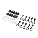 10Pieces DC 5.5x2.5mm Power Supply Jack Socket With Dustproof And Screw Nuts