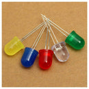 100 x 10mm Red Yellow Blue Green White Diffused Bright 5K MCD LED Leds LightJ5B2