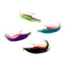 4pcs Fly Fishing Flies Streamer Trout Lures 4 Patterns Assortment Fly Hooks