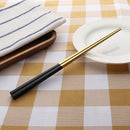 6 Pair Household Chopsticks Stainless Steel Tableware Durable Square Cutlery