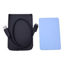 Portable 2.5" USB 3.0 SATA External Hard Drive HDD Enclosure Box Case Blue