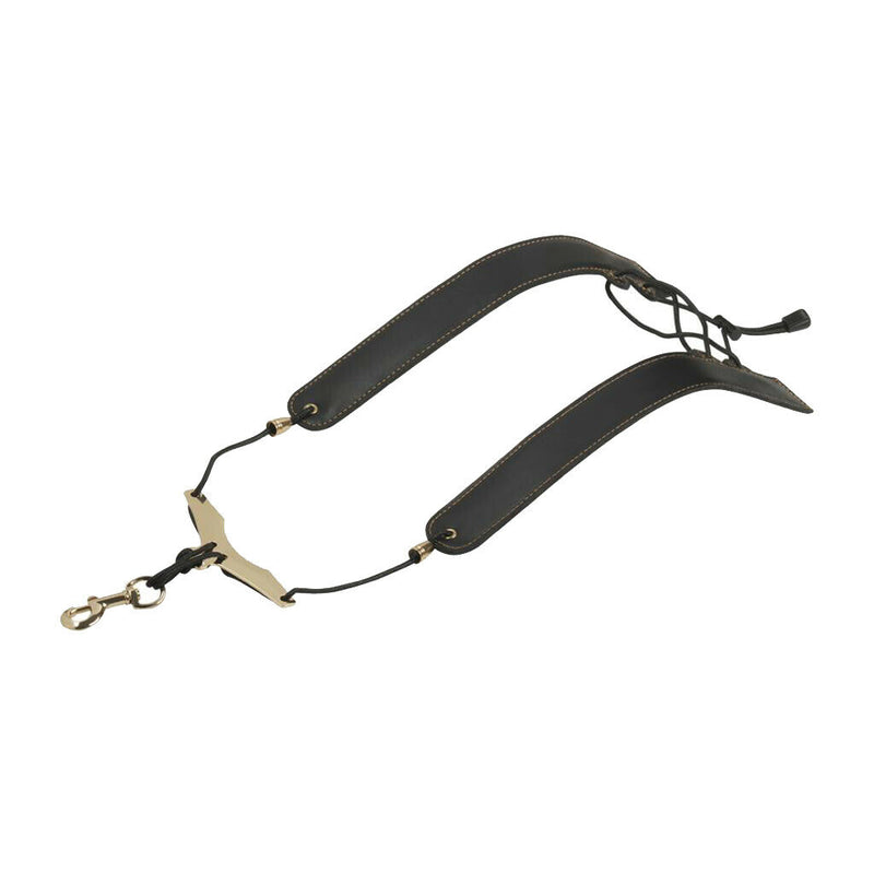 Saxophone Shoulder Strap - Synthetic Leather, 100% Handmade, No Stress on Neck