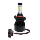 4 Sides LED Cool White Headlights COB Chips Bulbs Lamps Conversion Kits 6500K