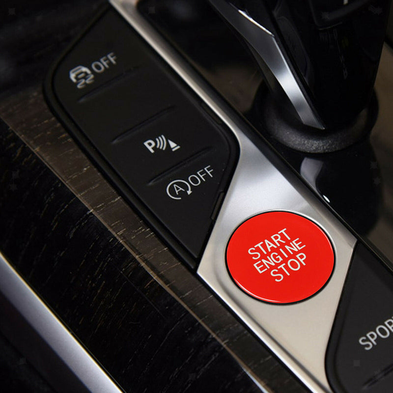 Aluminum Alloy Engine Start Stop Push Button Push Start Button Cap Decoration