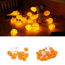 2x Pumpkin 20 LED String Lights Halloween Fancy Party Decor Lamp 9.84ft