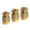 3x Ceramic Pineapple Shape Statue Desktop Display Home Office Cafe Decor