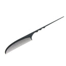 Carbon Fiber Fine-tooth Pin Hairdressing Hair Styling Rat Tail Comb Black