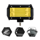 2X 5" 72W Car LED Work Light Bar Spot Beam Fog Driving Offroad SUV Amber Lam Gw