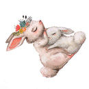 Cute Bunny Rabbit Patch Heat Transfer Iron On Transfer For Clothes Badge Stick3C