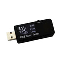 Black USB Safety Tester LCD Charger Voltage Current Meter Battery Power
