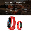 M3 Blood Pressure Oxygen Heart Rate IP67 Waterproof Smart Bracelet (Red)