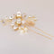 Crystal Pearls Floral Vine Hair Pin Clip Wedding Bride Girls Prom Accessory