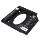 ABS 9.5mm Hard Drive Bay Caddy Sata To Sata Optical Tray Bracket for Laptop