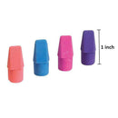Pencil Top Eraser Caps Arrowhead Assorted Colors in Bulk Pack of 150 M6P2