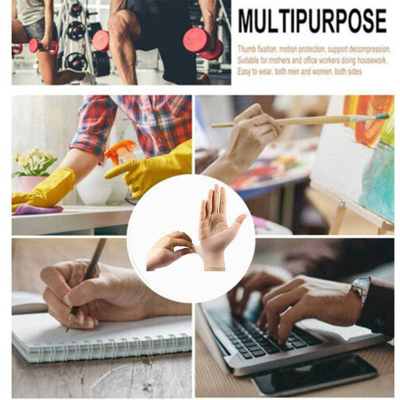 2Pcs Gel Wrist Thumb Support Braces Therapy Gloves for Arthritis Men Women
