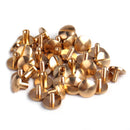 20pc 10mm Leather Craft Belt Screw Solid Brass Nail Rivets Stud Head Bag Wallet