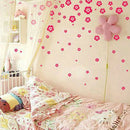 Set Kids Bedroom Home Self Adhesive Nursery Flowers Pattern Wall Stickers