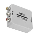 Mini RCA AV CVSB to RF Video Adapter Support RF 67.25/61.25MHz TV Switcher