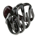 Large Hair Claw for Thick Hair Updo Tool Octopus Jaw Grip Folding Clip Black