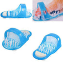 Slipper Foot Masage Tool Feet Calloused Cleaner W/ Scrubber Brush