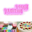 Happy birthday fondant cake decorating silicone mold baking tool Christmas de BX