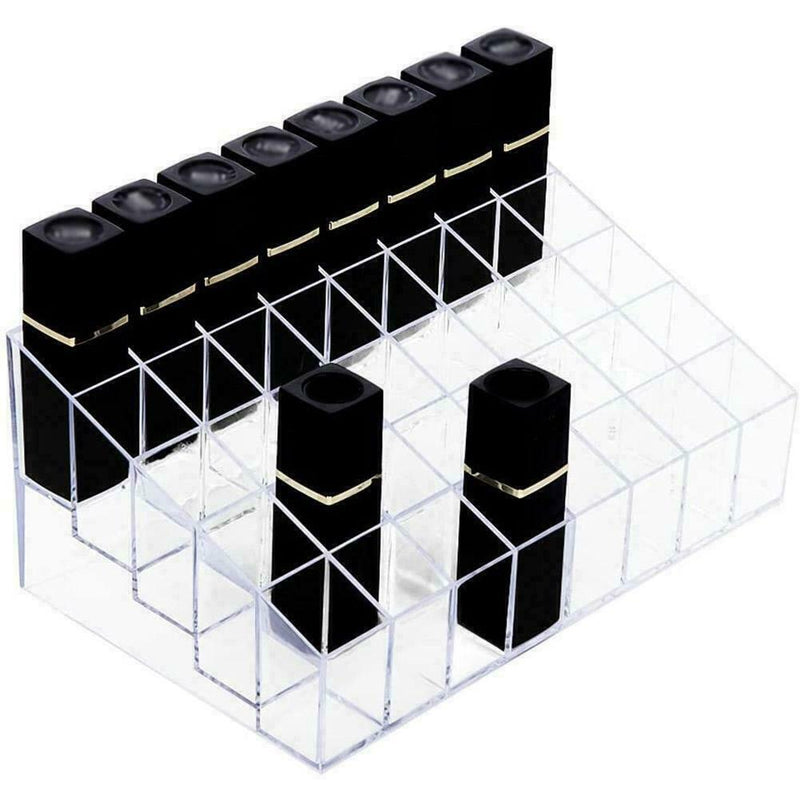 40 Slot Lipstick Holder Display Stand Cosmetic Organizer Acrylic Case D8X7