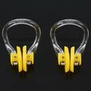 Yellow Clear Rubber Diving, Swimming Swimming Nose Clip Protection 2 Pcs F6P2