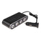 12V/24V In-Car USB Charger Four Sockets Cigarette Lighter with Fuse Mini Switch