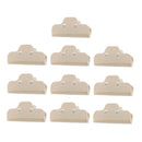 10 Pcs Food Bread Storage Clip Household Snack Sealing Bag Clips 4inch Beige