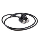 Alloy Handlebar Headlight ON/OFF CNC Dual Push Button Switch Blue Light