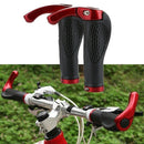 Mountain Bicycle Bike Cycling Lock-On Handlebar Hand Bar End Grips Set-Red