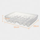 Clear 34 Grid Single-Layer Egg Box Basket Organizer Plastic Egg Food Contai A9P3